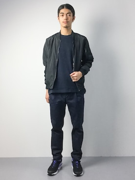 「アイテム（MA-1）」を使った、ryuto irieさん（メンズ・176cm・20代）の夏コーディネート
