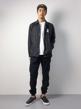 「XLARGE（エクストララージ）のアイテム（ナイロンジャケット）」を使った、ryuto irieさん（メンズ・176cm）の夏コーディネート