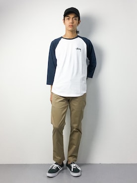 「Burner（バーナー）のアイテム（パンツ）」を使った、ryuto irieさん（メンズ・176cm）の夏コーディネート