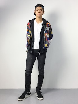 「アイテム（ジャージ）」を使った、ryuto irieさん（メンズ・176cm・20代）の秋コーディネート