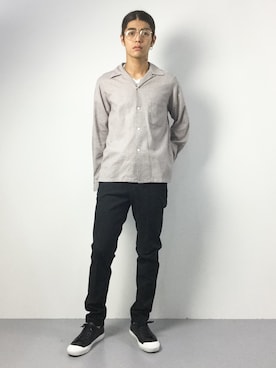 「CAMO（カモ）のアイテム」を使った、ryuto irieさん（メンズ・176cm）の秋コーディネート