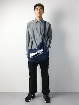 「Steven Alan（スティーブンアラン）のアイテム（チノパンツ）」を使った、ryuto irieさん（メンズ・176cm）の秋コーディネート
