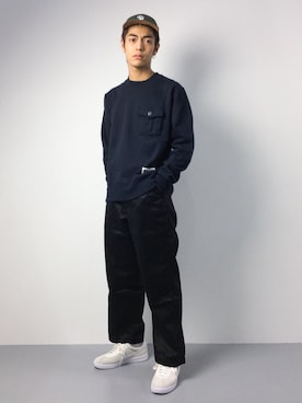「Steven Alan（スティーブンアラン）のアイテム（チノパンツ）」を使った、ryuto irieさん（メンズ・176cm）の秋コーディネート