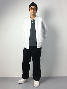「Steven Alan（スティーブンアラン）のアイテム（チノパンツ）」を使った、ryuto irieさん（メンズ・176cm）の秋コーディネート