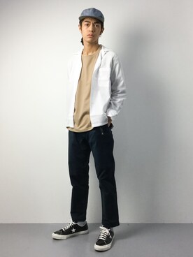 「NANO universe（ナノユニバース）のアイテム（帽子）」を使った、ryuto irieさん（メンズ・176cm）の秋コーディネート