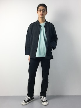 「EN ROUTE（アンルート）のアイテム（その他アウター）」を使った、ryuto irieさん（メンズ・176cm）の秋コーディネート