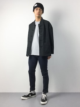 「EN ROUTE（アンルート）のアイテム（その他アウター）」を使った、ryuto irieさん（メンズ・176cm）の秋コーディネート