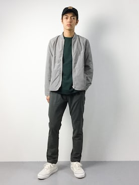 「アイテム（MA-1）」を使った、ryuto irieさん（メンズ・176cm・20代）の秋コーディネート
