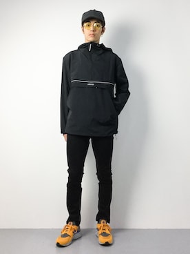 「STUSSY（ステューシー）のアイテム（ナイロンジャケット）」を使った、ryuto irieさん（メンズ・176cm）の秋コーディネート