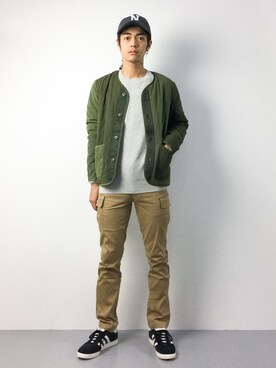 「NAVAL（ナバル）のアイテム（ジャケット/アウター）」を使った、ryuto irieさん（メンズ・176cm）の秋コーディネート