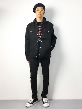 「Levi's（リーバイス）のアイテム（その他アウター）」を使った、ryuto irieさん（メンズ・176cm）の秋コーディネート