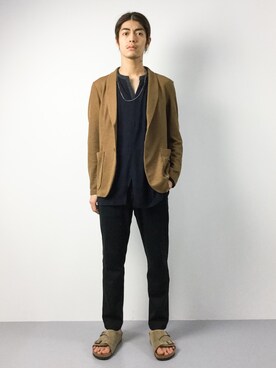 「ラフスタイル」｜「アイテム（その他アウター）」を使った、ryuto irieさん（メンズ・176cm）の秋コーディネート