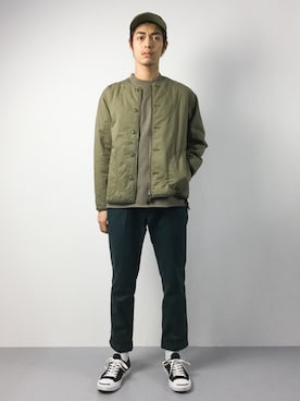 「417 EDIFICE（フォーワンセブンエディフィス）のアイテム（スウェット）」を使った、ryuto irieさん（メンズ・176cm）の秋コーディネート