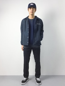 「Champion（チャンピオン）のアイテム（その他アウター）」を使った、ryuto irieさん（メンズ・176cm）の秋コーディネート