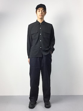 「EDIFICE（エディフィス）のアイテム（キャップ）」を使った、ryuto irieさん（メンズ・176cm）の秋コーディネート