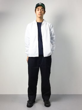 「JUNRED（ジュンレッド）のアイテム（ナイロンジャケット）」を使った、ryuto irieさん（メンズ・176cm）の秋コーディネート