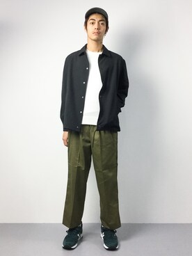 「Steven Alan（スティーブンアラン）のアイテム（キャップ）」を使った、ryuto irieさん（メンズ・176cm）の秋コーディネート
