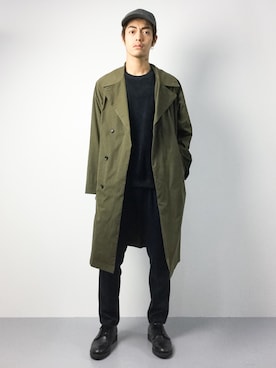 「Steven Alan（スティーブンアラン）のアイテム（キャップ）」を使った、ryuto irieさん（メンズ・176cm）の秋コーディネート