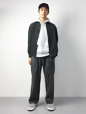 「EDIFICE（エディフィス）のアイテム（キャップ）」を使った、ryuto irieさん（メンズ・176cm）の秋コーディネート