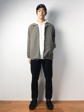 「JUNRED（ジュンレッド）のアイテム（その他アウター）」を使った、ryuto irieさん（メンズ・176cm）の秋コーディネート