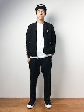 「VANS（バンズ）のアイテム（帽子）」を使った、ryuto irieさん（メンズ・176cm）の秋コーディネート