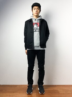 「Dickies（ディッキーズ）のアイテム（その他アウター）」を使った、ryuto irieさん（メンズ・176cm）の秋コーディネート