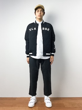 「Carhartt WIP（カーハートダブリューアイピー）のアイテム（トップス）」を使った、ryuto irieさん（メンズ・176cm）の秋コーディネート