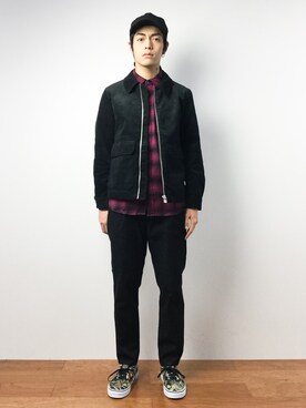 「417 EDIFICE（フォーワンセブンエディフィス）のアイテム（キャップ）」を使った、ryuto irieさん（メンズ・176cm）の秋コーディネート
