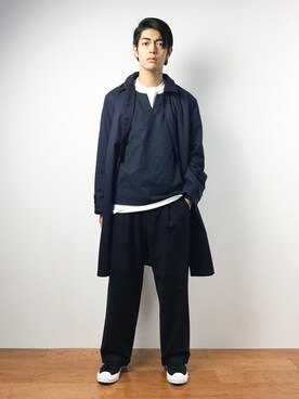 「SEVENDAYS=SUNDAY（セブンデイズサンデイ）のアイテム（ジャケット/アウター）」を使った、ryuto irieさん（メンズ・176cm）の秋コーディネート