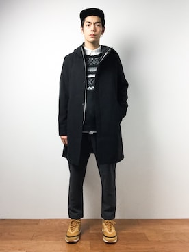 「BEAMS（ビームス）のアイテム（その他アウター）」を使った、ryuto irieさん（メンズ・176cm）の秋コーディネート