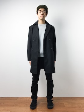 「BEN DAVIS（ベンデイビス）のアイテム（スウェット）」を使った、ryuto irieさん（メンズ・176cm）の秋コーディネート