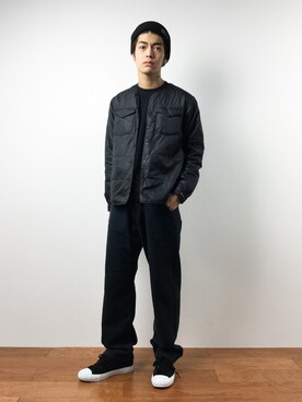 「tk.TAKEO KIKUCHI（ティーケータケオキクチ）のアイテム（帽子）」を使った、ryuto irieさん（メンズ・176cm）の秋コーディネート