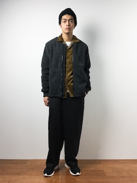 「tk.TAKEO KIKUCHI（ティーケータケオキクチ）のアイテム（帽子）」を使った、ryuto irieさん（メンズ・176cm）の秋コーディネート