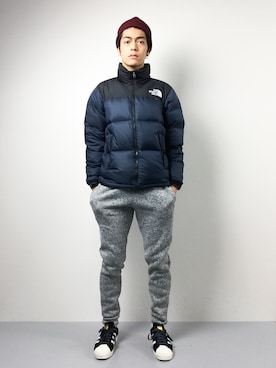 「HVC（エイチブイシー）のアイテム（パンツ）」を使った、ryuto irieさん（メンズ・176cm）の秋コーディネート