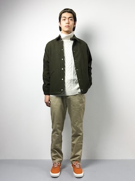 「Steven Alan（スティーブンアラン）のアイテム（キャップ）」を使った、ryuto irieさん（メンズ・176cm）の秋コーディネート