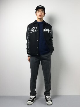 「XLARGE（エクストララージ）のアイテム（その他アウター）」を使った、ryuto irieさん（メンズ・176cm）の秋コーディネート