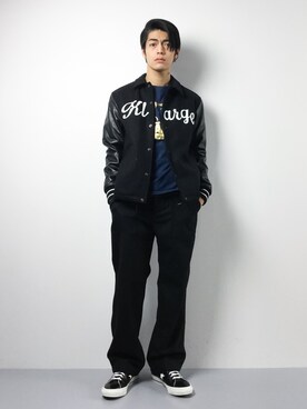 「XLARGE（エクストララージ）のアイテム（その他アウター）」を使った、ryuto irieさん（メンズ・176cm）の秋コーディネート