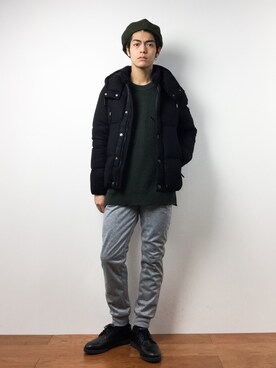 「MONKEY TIME（モンキータイム）のアイテム（ニット/セーター）」を使った、ryuto irieさん（メンズ・176cm）の秋コーディネート