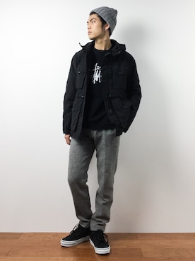 「STUSSY（ステューシー）のアイテム（スウェット）」を使った、ryuto irieさん（メンズ・176cm）の秋コーディネート