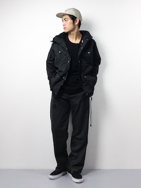 「FTC（エフティーシー）のアイテム（帽子）」を使った、ryuto irieさん（メンズ・176cm）の秋コーディネート