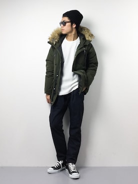 「SHIPS JET BLUE（シップスジェットブルー）のアイテム（ダウンジャケット/コート）」を使った、ryuto irieさん（メンズ・176cm）の秋コーディネート