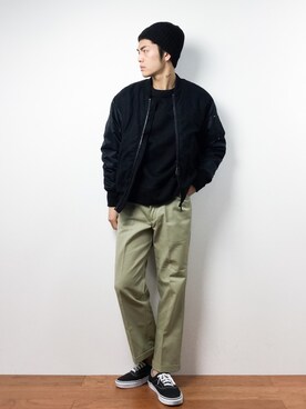 「MONKEY TIME（モンキータイム）のアイテム（ジャケット/アウター）」を使った、ryuto irieさん（メンズ・176cm）の秋コーディネート