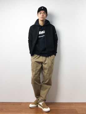 「アイテム（MA-1）」を使った、ryuto irieさん（メンズ・176cm・20代）の秋コーディネート