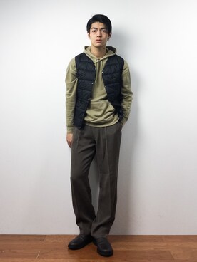 「ROXD（ロッド）のアイテム（ジャケット/アウター）」を使った、ryuto irieさん（メンズ・176cm）の冬コーディネート