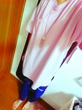 「ARROW（アロー）のアイテム（パンツ）」を使った、saakkkiiiiさん（レディース・158cm）の夏コーディネート