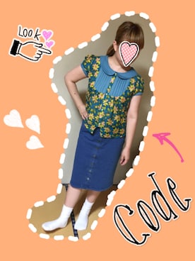 「ルーズソックス」｜向江優紀さん（レディース・149cm・30代）の夏コーディネート