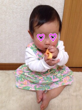 「しまむら（シマムラ）のアイテム（ワンピース、ピンク系）」を使った、Kagari Hiroseさんの春コーディネート