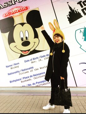 「baobao」｜「アイテム（ジャケット/アウター）」を使った、isakiさん（レディース・158cm）の冬コーディネート