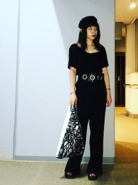 「Acne Studios（アクネストゥディオズ）のアイテム（サンダル）」を使った、isakiさん（レディース・158cm）の夏コーディネート