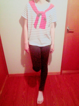 「OOPS（ウップス）のアイテム（トップス）」を使った、momo@magicさん（レディース・161cm）の春コーディネート